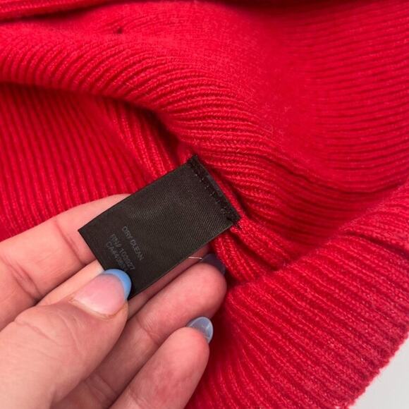 Y2K Vintage Cashmere Marc Jacobs Preppy Cardigan Button Sweater Button Red XS - Picture 3 of 5